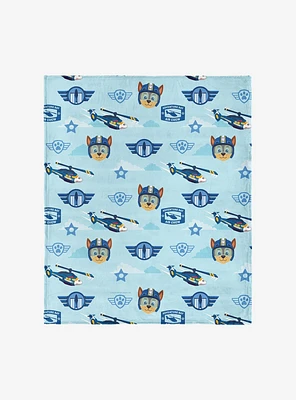 Paw Patrol Chase Rescue Pattern 40x50" Silk Touch Throw Blanket