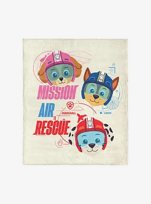Paw Patrol Mission Air Rescue 60x80" Silk Touch Throw Blanket