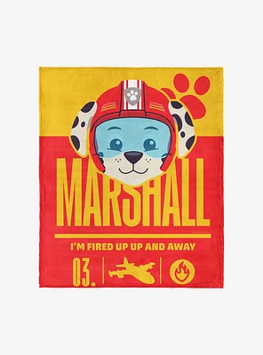 Paw Patrol Marshall Fired Up 60x80" Silk Touch Throw Blanket