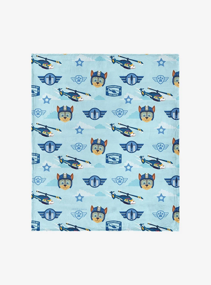 Paw Patrol Chase Rescue Pattern 60x80" Silk Touch Throw Blanket