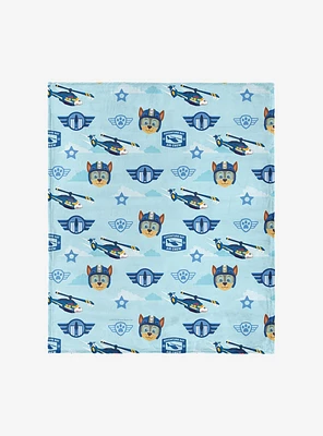 Paw Patrol Chase Rescue Pattern 60x80" Silk Touch Throw Blanket