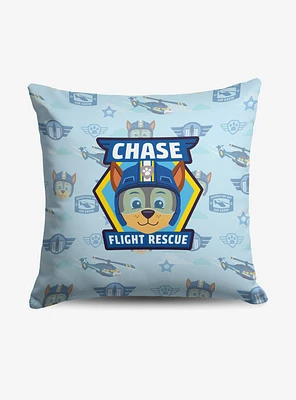 Paw Patrol Chase Badge Pattern Throw Pillow