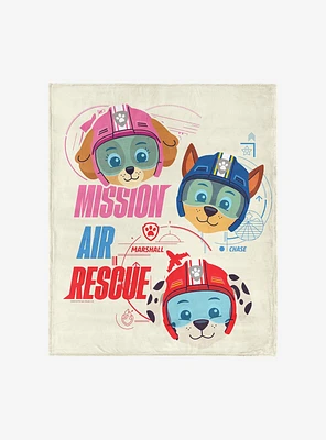 Paw Patrol Mission Air Rescue 40x50" Silk Touch Throw Blanket