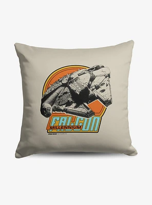 Star Wars Classic Retro Millennium Falcon Throw Pillow