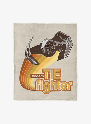 Star Wars Classic Vader's Tie Fighter Silk Touch Throw Blanket