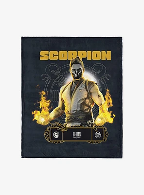 Mortal Kombat Scorpion Bi-Han Silk Touch Throw Blanket