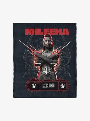 Mortal Kombat Mileena Let Us Dance Silk Touch Throw Blanket