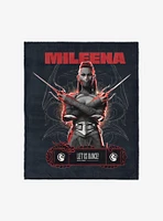 Mortal Kombat Mileena Let Us Dance Silk Touch Throw Blanket