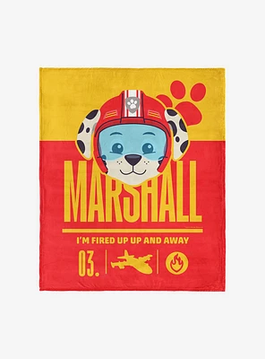 Paw Patrol Marshall Fired Up 50x60" Silk Touch Throw Blanket