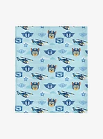Paw Patrol Chase Rescue Pattern 50x60" Silk Touch Throw Blanket