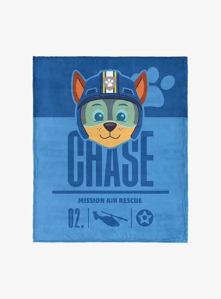 Paw Patrol Chase Mission 50x60" Silk Touch Throw Blanket