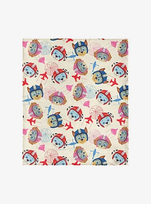 Paw Patrol Air Rescue Pattern 50x60" Silk Touch Throw Blanket