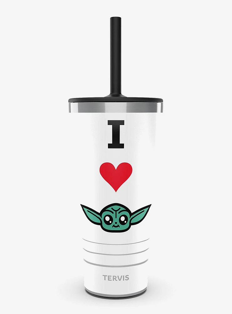 Star Wars The Mandalorian I Heart Grogu Triple Insulated Tumbler Travel Cup