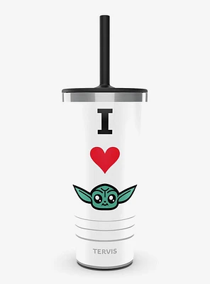 Star Wars The Mandalorian I Heart Grogu Triple Insulated Tumbler Travel Cup