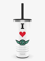 Star Wars The Mandalorian I Heart Grogu Triple Insulated Tumbler Travel Cup