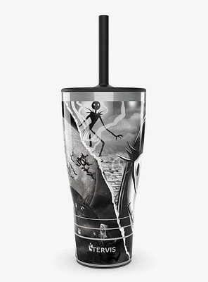 Disney Nightmare Before Christmas Torn Collage Triple Insulated Tumbler Travel Cup