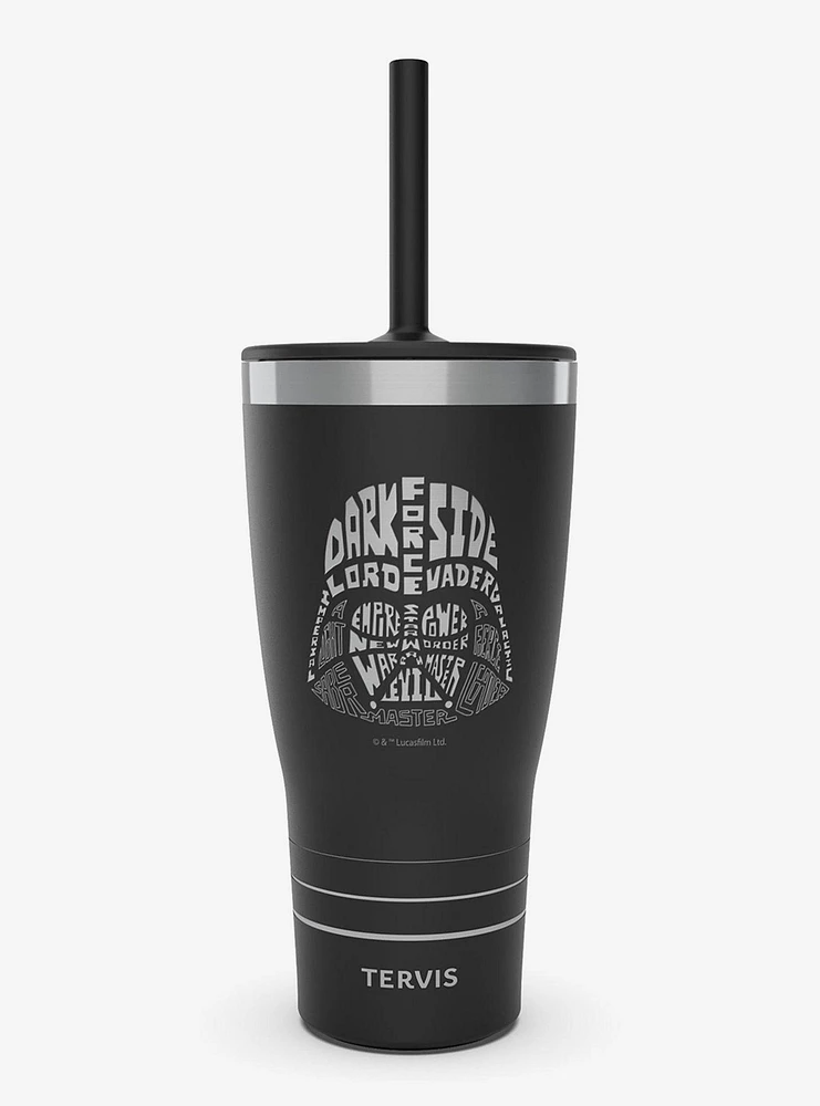 Star Wars Darth Vader Wordle Triple Insulated Tumbler Travel Cup