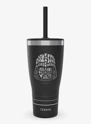 Star Wars Darth Vader Wordle Triple Insulated Tumbler Travel Cup