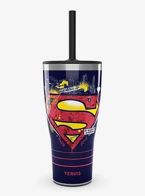 DC Comics Superman Strength Power N Justice Triple Insulated Tumbler Travel Cup