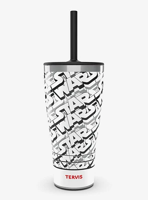 Star Wars Logo Pattern Triple Insulated Tumbler Travel Cup