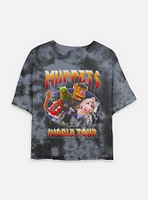 Disney The Muppets World Tour Tie Dye Crop Womens T-Shirt
