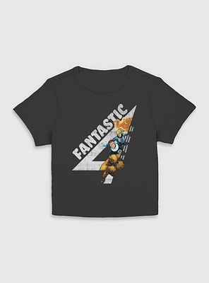 Marvel Fantastic Four Members Vintage Womens Baby T-Shirt