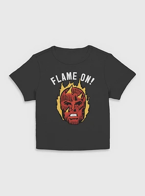 Marvel Fantastic Four Flame On Human Torch Womens Baby T-Shirt