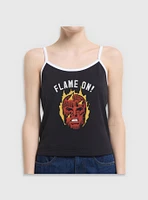 Marvel Fantastic Four Flame On Human Torch Womens Cami Tank Top