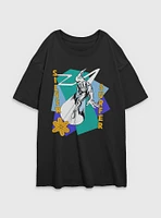 Marvel Fantastic Four Silver Surfer Shapes Womens Oversized T-Shirt