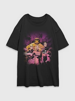 Marvel Fantastic Four Blame Womens Oversized T-Shirt