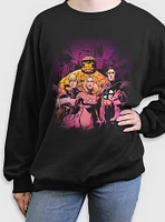 Marvel Fantastic Four Blame Womens Oversized Sweatshirt