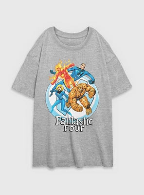 Marvel Fantastic Four Feelin' Womens Oversized T-Shirt