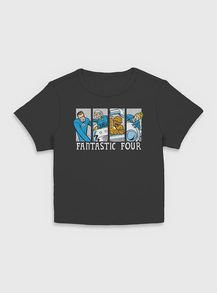 Marvel Fantastic Four Comic Panels Womens Baby T-Shirt