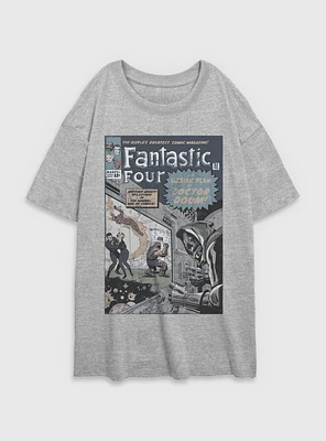 Marvel Fantastic Four Master Plan Of Doctor Doom Comic Womens Oversized T-Shirt