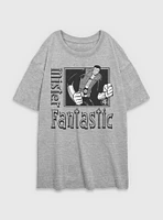 Marvel Fantastic Four Mr. Pose Womens Oversized T-Shirt