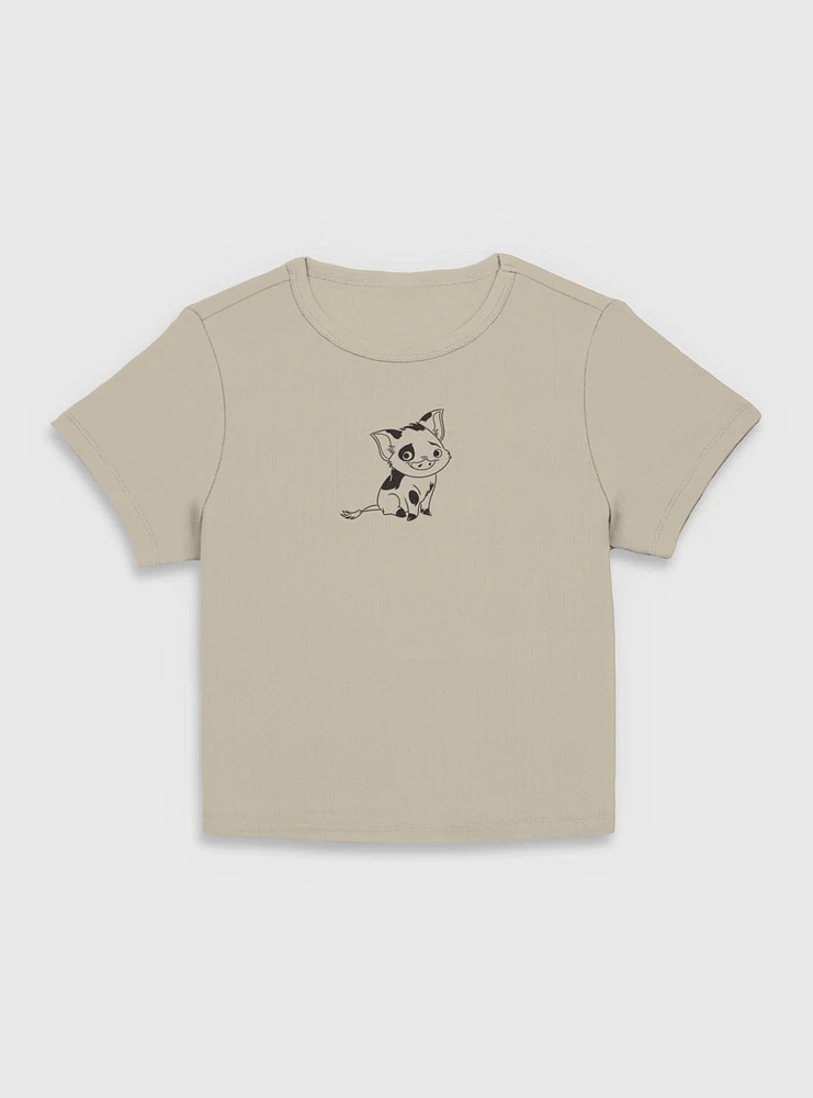 Disney Moana Pua Line Pocket Women Baby T-Shirt