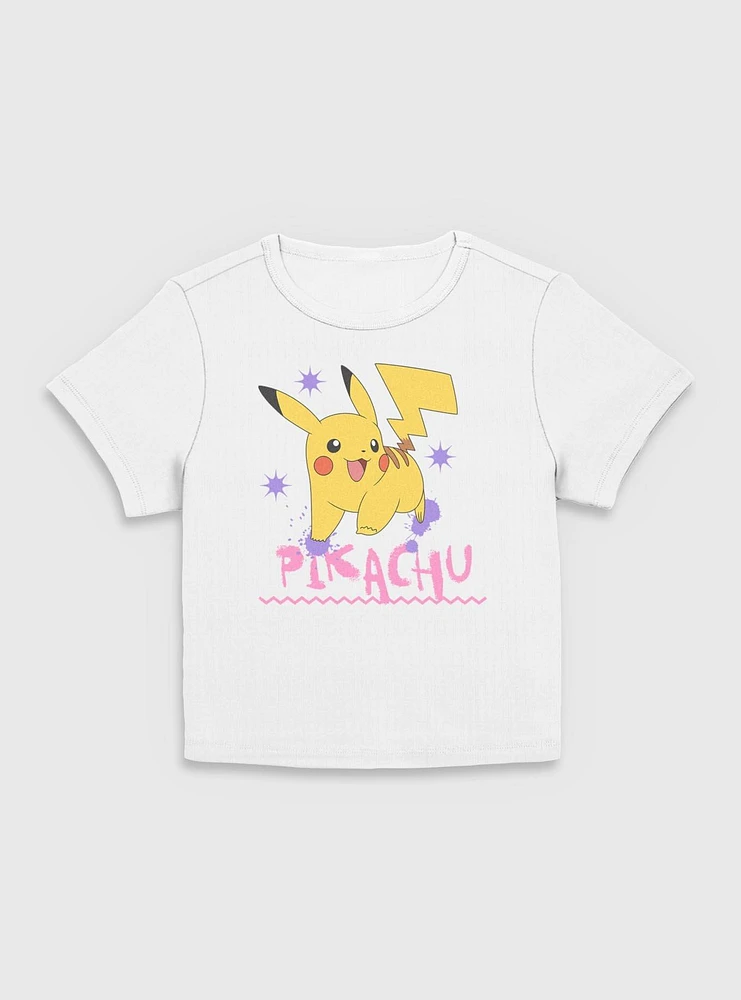 Pokemon Pikachu Spark Splatter Women Baby T-Shirt