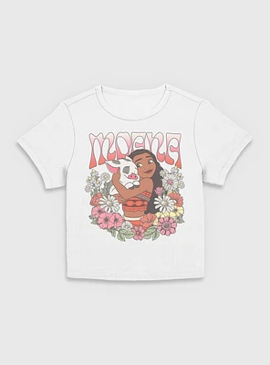 Disney Princesses Moana Floral Wreath Women Baby T-Shirt