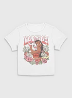 Disney Princesses Moana Floral Wreath Women Baby T-Shirt