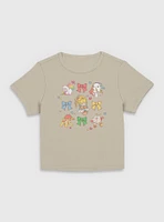 Rainbow Brite Cutie Bow Grid Women Baby T-Shirt