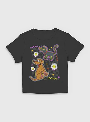 The Simpsons Dog Cat Women Baby T-Shirt