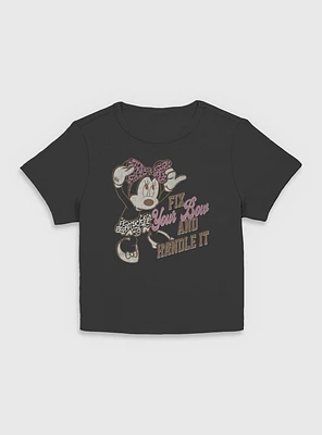 Disney Minnie Mouse Fix Your Bow  Women Baby T-Shirt