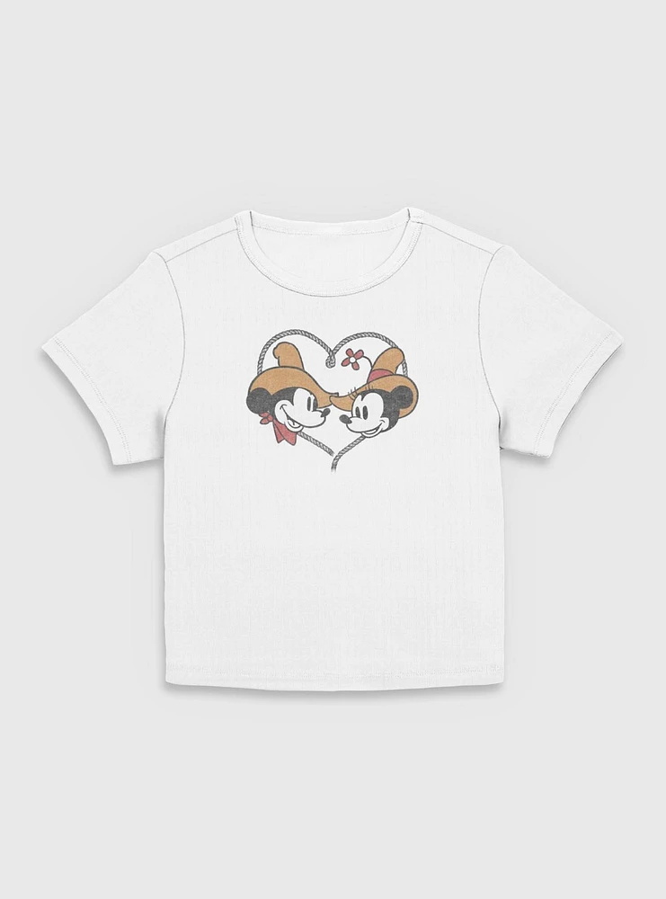 Disney Mickey Mouse & Minnie Western Women Baby T-Shirt