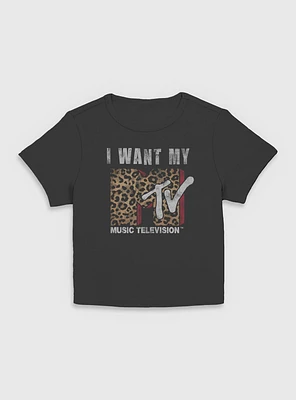 MTV Animal Print  Women Baby T-Shirt