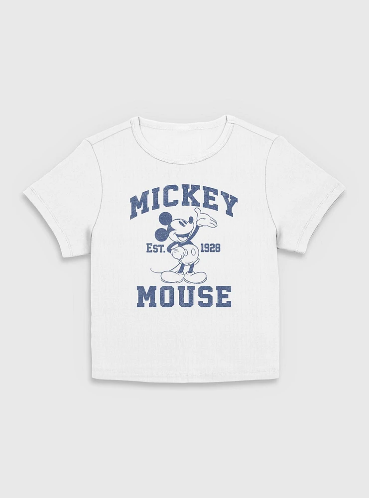 Disney Mickey Mouse Since 1928 Crop Women Baby T-Shirt