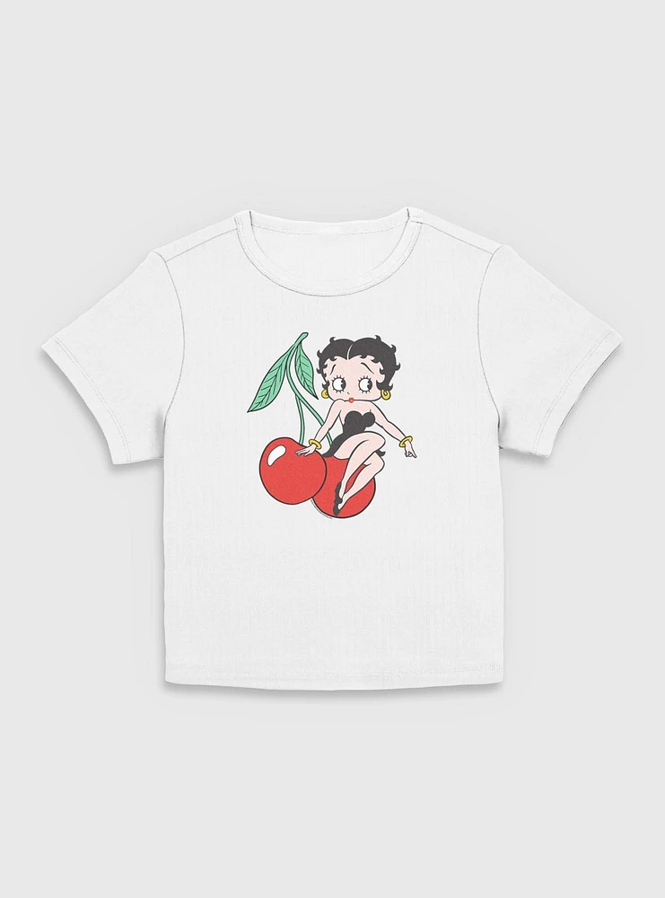 Betty Boop Cherries Women Baby T-Shirt