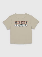 Disney Mickey Mouse Face Row  Women Baby T-Shirt