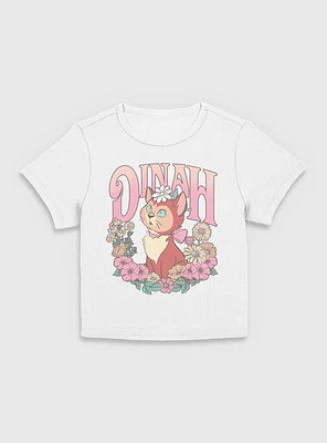 Disney Alice Wonderland Dinah Floral Wreath Women Baby T-Shirt