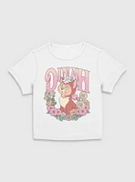 Disney Alice Wonderland Dinah Floral Wreath Women Baby T-Shirt