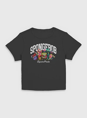 Spongebob Squarepants Sponge Group Athletic  Women Baby T-Shirt